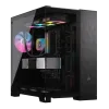 Corsair korpuss ar divām kamerām | 6500X | Melns/Obsidiana alumīnijs | Mid-Tower | ATX