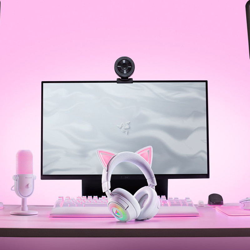 Razer | Austiņas | Kraken Kitty V3 Pro | Bluetooth | Over-Ear | Balta