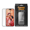 PanzerGlass | Ekrāna aizsargs | Apple | iPhone 15 | Keramiskais, Rūdīts stikls, Polietilēna tereftalāts (PET) | Melns/Caurspīdīgs | Ultra-Wide Fit ar EasyAligner
