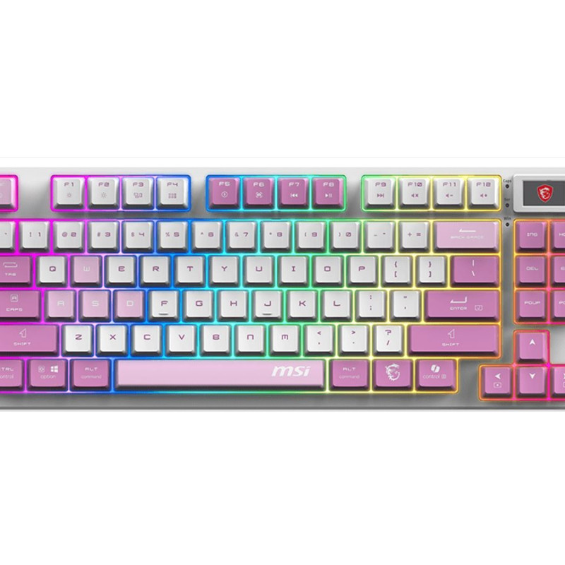 MSI FORGE GK600 TKL WIRELESS VIOLET | Spēļu tastatūra | Bezvadu | US | Mehāniski lineārs