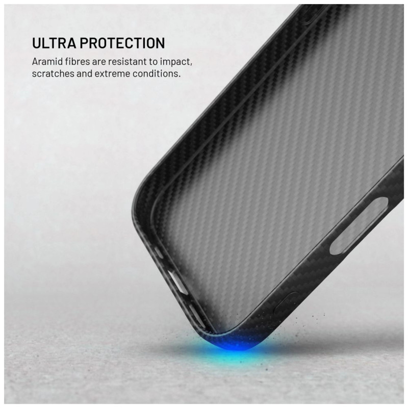Fixed MagVelar | Aizmugures vāciņš | Apple | iPhone 17 Pro Max | aramīda šķiedras | Melns