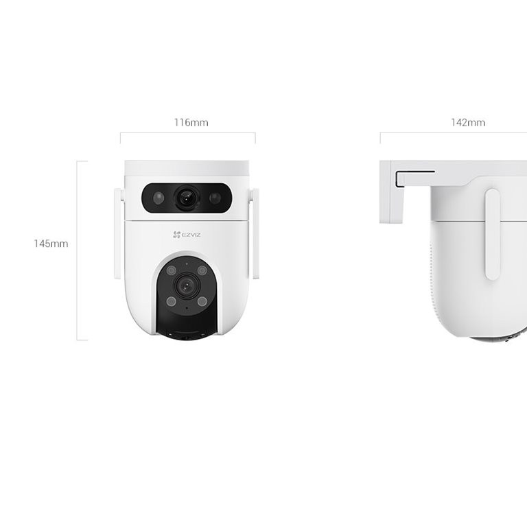 EZVIZ IP Camera CS-H9C (5MP+5MP) 4mm Color night vision,Human/Vehicle detection,Smart tracking iki 8m,Active defense,two way talk, 8xdigital | EZVIZ