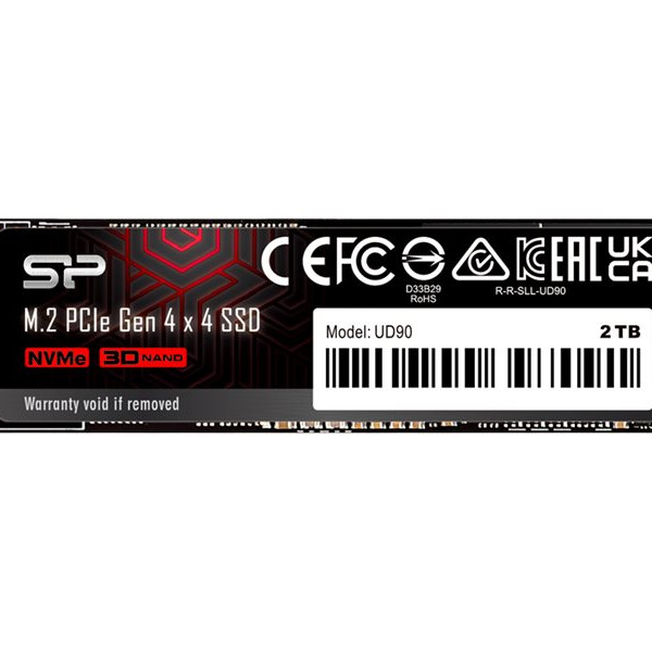 Silicon Power | SSD | UD85 | 2000 GB | M.2 2280 | PCIe Gen4x4 | Lasīšanas ātrums 3600 MB/s | Rakstīšanas ātrums 2800 MB/s