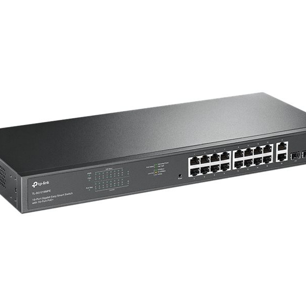 TP-LINK | Switch | TL-SG1218MPE | Web Managed | Rackmountable | Gigabit Ethernet (vara) porti 16 | SFP porti 2 | PoE+ porti 16 | 36 mēneši
