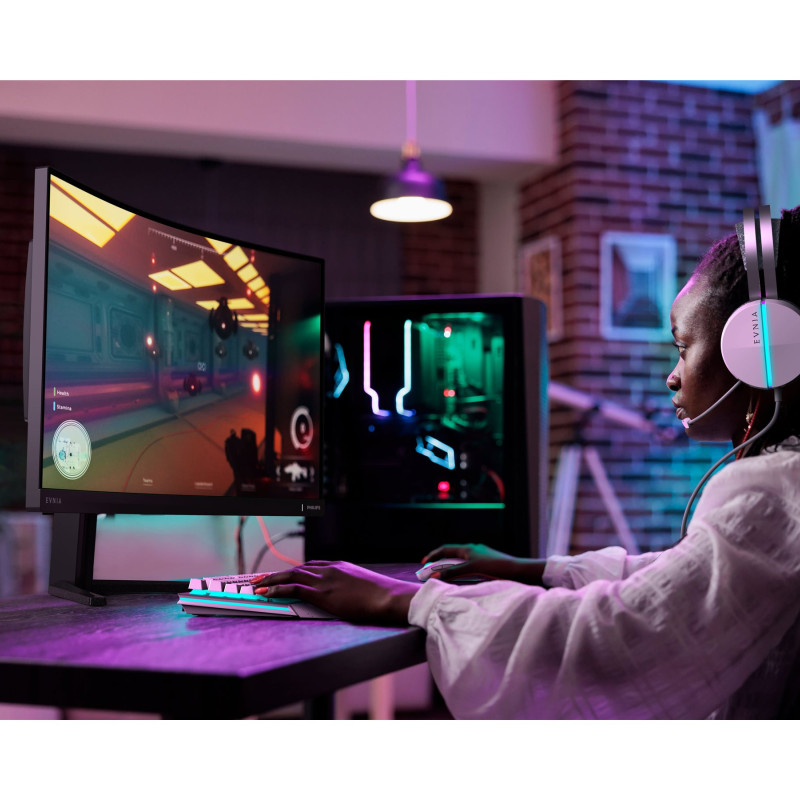 Philips | Gaming Monitor | 32M2C5500W/00 | 32 " | VA | 16:9 | 240 Hz | 0.5 ms | 2560 x 1440 pixels | 500 cd/m² | HDMI ports quantity 2 | Black