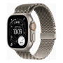 Apple Watch Ultra 3 GPS + Cellular 49mm dabīgā titāna korpuss ar dabīgā titāna Milano siksniņu - vidēja | Apple