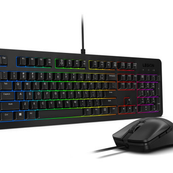 Lenovo Legion KM310 RGB | Spēļu tastatūra un pele komplekts | Vadu | US English | Melna