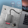 AXAGON alumīnija ātrgaitas USB-C 3.2 Gen 1 atmiņas karšu lasītājs, 3 sloti | CRE-S3C