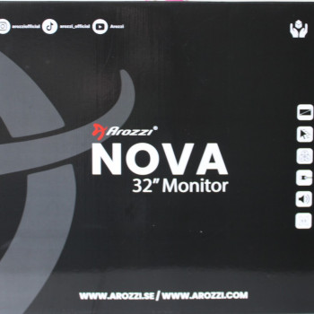 IZPĀRDOŠANA. Arozzi Nova 32" IPS, 180Hz, dators monitors - melns | Arozzi | Nova | 32" | IPS | QHD | 16:9 | 180 Hz | 1 ms | 2560 x 1440 pikseļi | 300 cd/m² | HDMI porti 2 | Melns | IEKŠĒJA IEPAKOJUMA BOJĀJUMI, DEMO