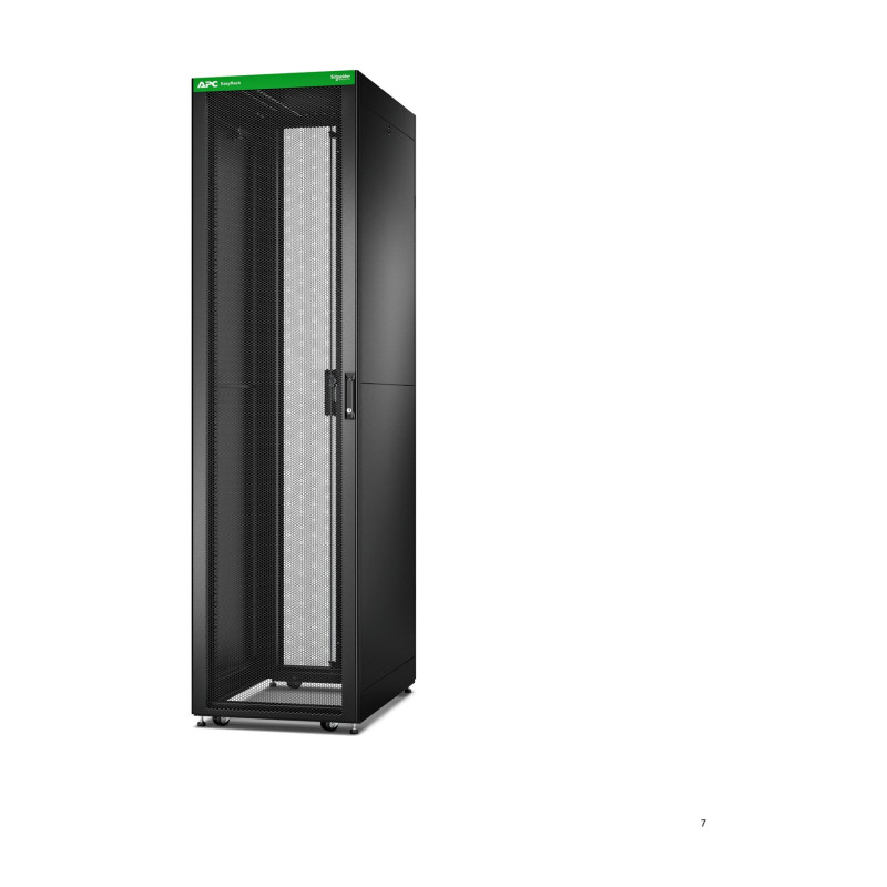 APC Easy Rack 600mm/48U/1000mm with Roof, Side panel,castors,feet and 4 Brackets, No Bottom, black | Schneider Electric