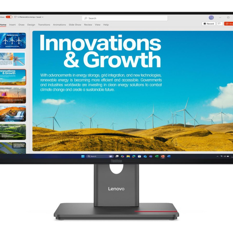 Lenovo | ThinkVision P24QD-40 | 23.8 " | IPS | 16:9 | 120 Hz | 6 ms | 2560 x 1440 pixels | 300 cd/m² | HDMI ports quantity 1 | Eclipse Black
