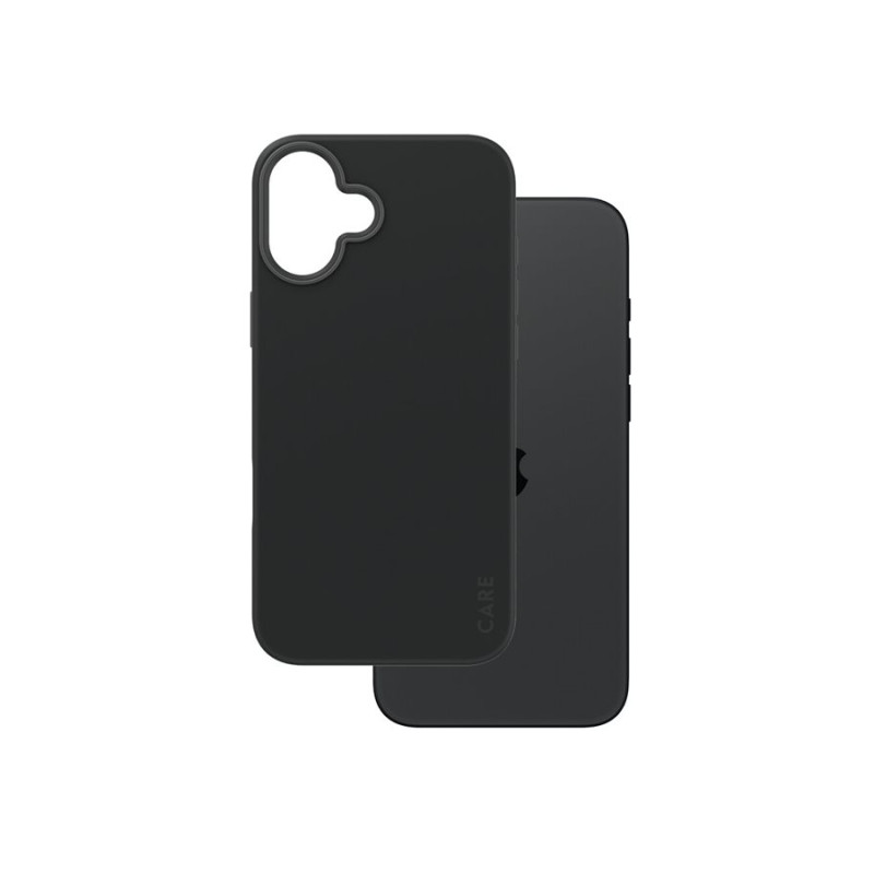 CARE by PanzerGlass Case Fashion | Aizmugures aizsardzība | Apple | iPhone 16 Plus | Pārstrādāts plastmasa | Melna | MagSafe