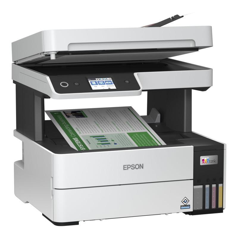 Epson | Daudzfunkcionāls printeris | EcoTank L6460 | Tintes printeris | Krāsa | 3‑1 | Wi‑Fi | Melnbalts
