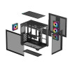 Deepcool CG530 4F | Melns | Mid Tower | ATX PS2