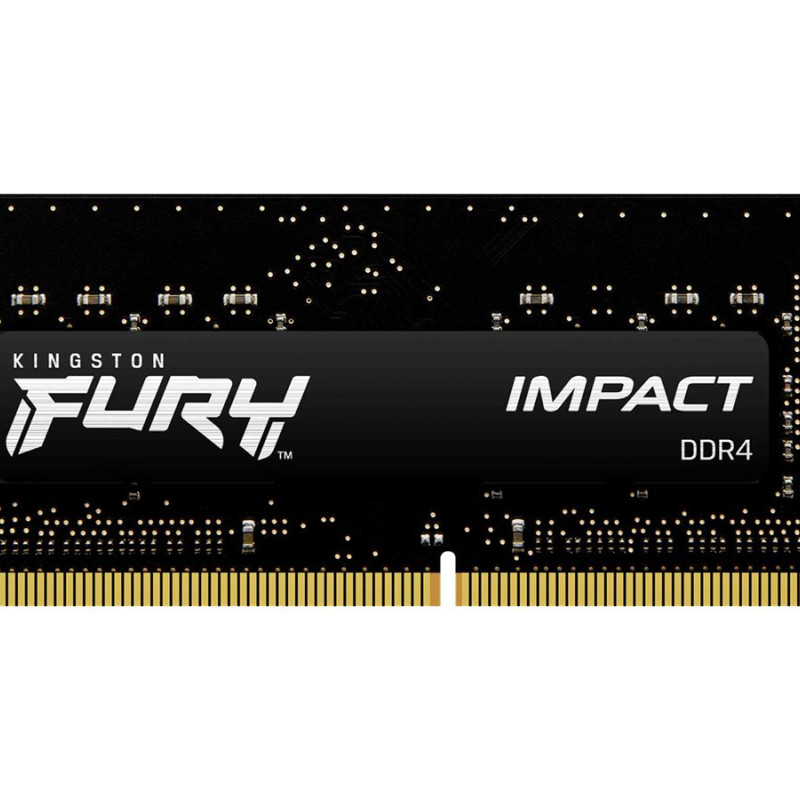 Kingston | Fury Impact | 8 GB | DDR4 | 3200 MHz | Klēpjdators | Reģistrēta: Nē | ECC: Nē