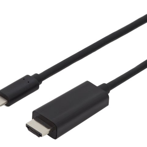 Digitus USB Type-C adapter cable, Type-C to HDMI A M/M, 2.0m, 4K/60Hz, 18GB, bl, gold | Digitus | USB Type-C adapter cable | AK-300330-020-S | USB-C to HDMI USB Type-C