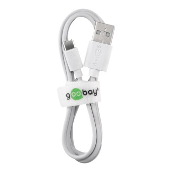 Goobay USB-C uzlādes un sinhronizācijas kabelis (USB-A > USB-C) 1m