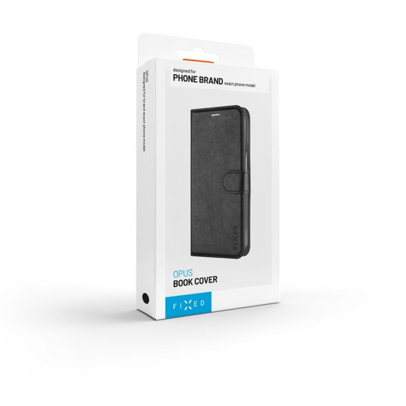 Fixed Opus | Grāmatas tipa maciņš | Xiaomi | Redmi 15 4G/5G | Sintētiskā āda | Melns