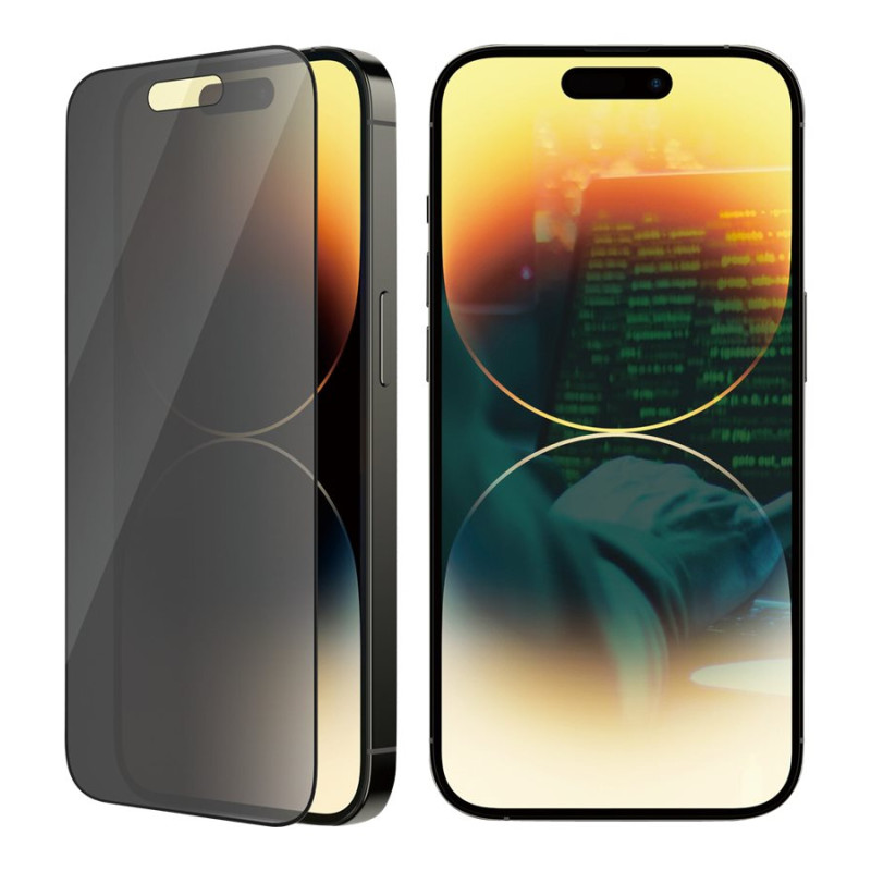 PanzerGlass | Ekrāna aizsargs | Apple | iPhone 14 Pro | Stikls | Melns | Ultra-Wide Fit; Viegla uzstādīšana; Privātuma filtrs; Pretpirkstu nospiedumu | Privātums