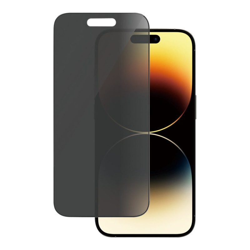 PanzerGlass | Ekrāna aizsargs | Apple | iPhone 14 Pro | Stikls | Melns | Ultra-Wide Fit; Viegla uzstādīšana; Privātuma filtrs; Pretpirkstu nospiedumu | Privātums