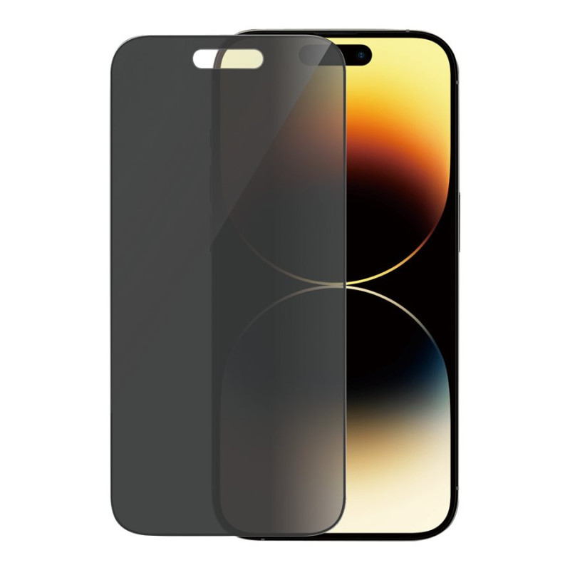PanzerGlass | Ekrāna aizsargs | Apple | iPhone 14 Pro | Stikls | Melns | Ultra-Wide Fit; Viegla uzstādīšana; Privātuma filtrs; Pretpirkstu nospiedumu | Privātums