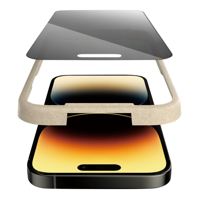 PanzerGlass | Ekrāna aizsargs | Apple | iPhone 14 Pro | Stikls | Melns | Ultra-Wide Fit; Viegla uzstādīšana; Privātuma filtrs; Pretpirkstu nospiedumu | Privātums
