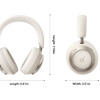 Anker Soundcore | Foldable Headphones | Space One Pro | Bluetooth | Over-ear | Microphone | Cream White | Wireless