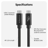Hyper | HyperDrive Next USB4 Type-C veiktspējas kabelis, 1.2 m | HD6500BKGL