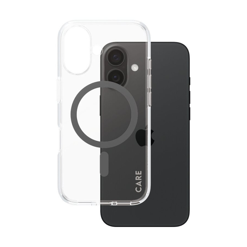 CARE Flagship maciņš | Aizmugures vāks | Apple | iPhone 16 | Pārstrādāta plastmasa | Melns | MagSafe