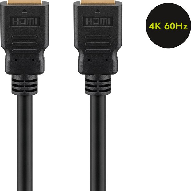 Goobay augstas ātrgaitas HDMI kabelis ar Ethernet | 0.5 m