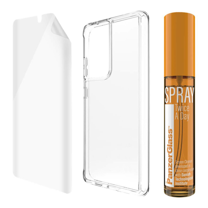 PanzerGlass | Samsung Galaxy S21 Ultra 5G | Samsung | Galaxy S21 | N/A | Caurspīdīgs | Pašdziedējošs TPU materiāls. Pilnīgs silikona līmējums
