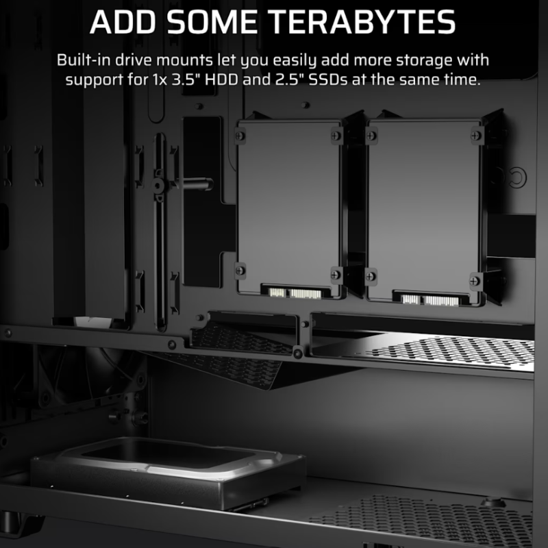 Corsair PC korpuss | 3200D RS | Smoke | Mid-Tower