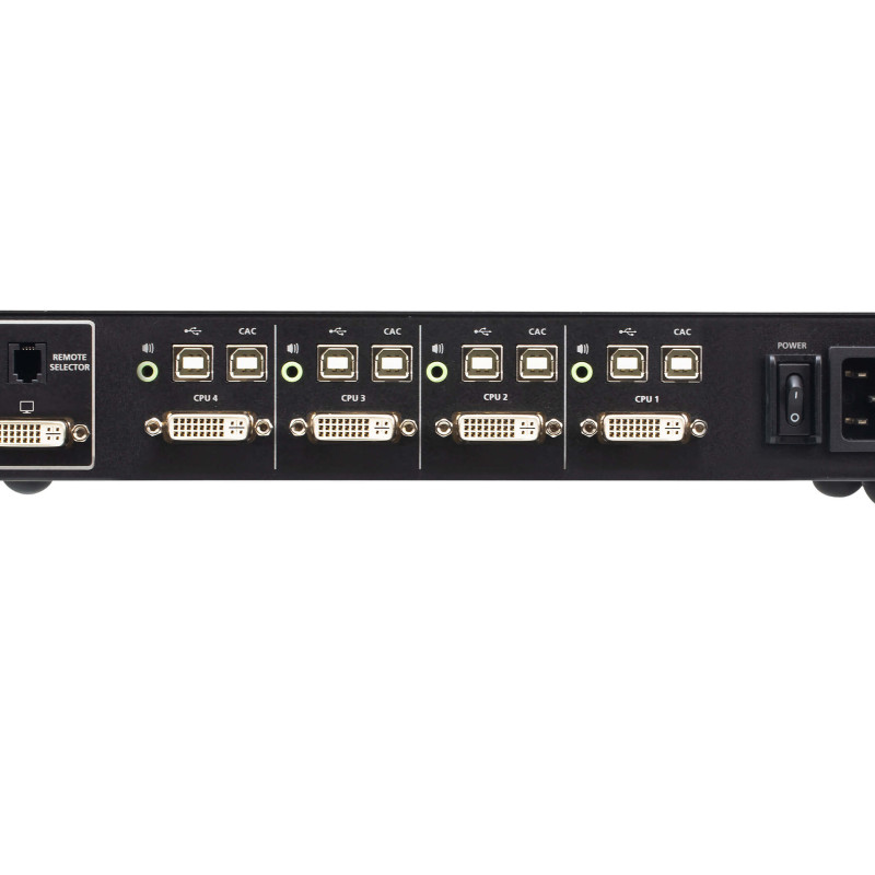 Aten | 4P USB DVI Single Display PP4 Secure KVM (CAC) | CS1184D4C
