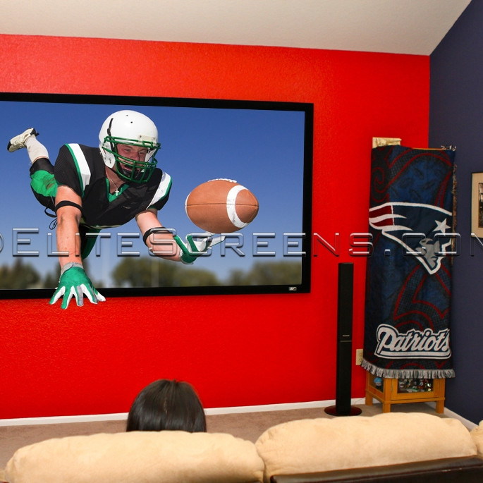 Elite Screens | SableFrame Series | ER110WH1 | Diagonal 110 " | 16:9 | Viewable screen width (W) 244 cm | Black