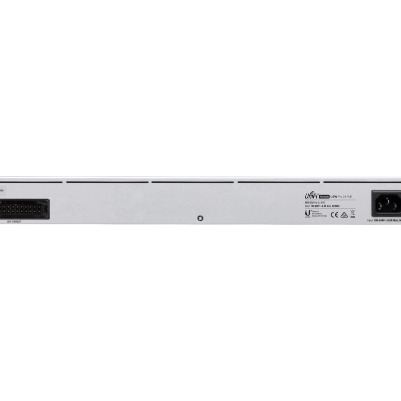 Ubiquiti | Unifi Switch | USW-PRO-24-POE | Pārvaldāms L3 | Galda | Gigabit Ethernet (varš) porti 24 | SFP+ porti 2 | PoE+ porti 24 | Barošanas avots AC/DC, iebūvēts, 450W