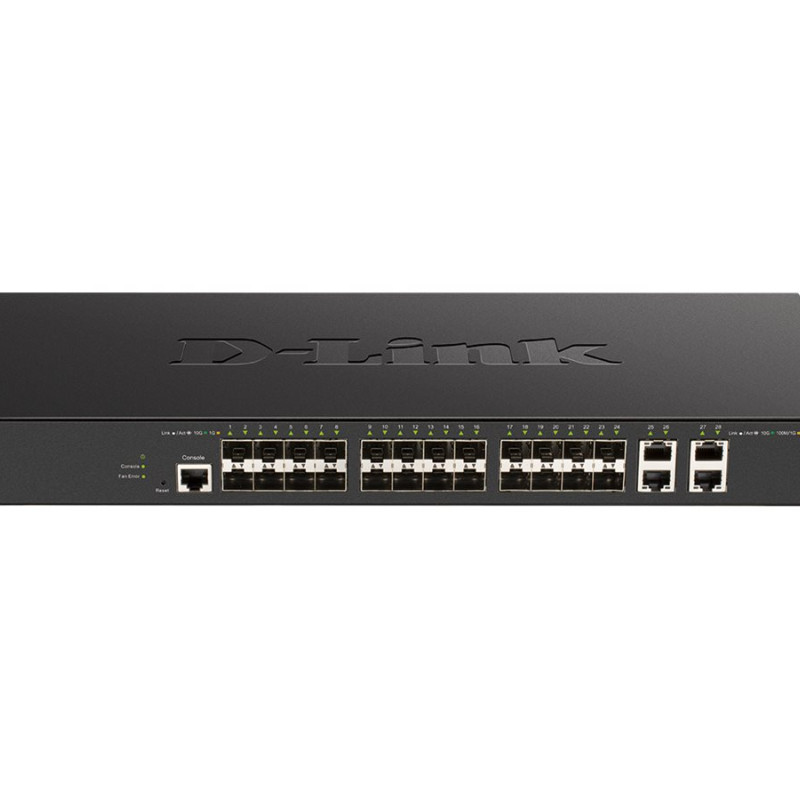 D-LINK DXS-1210-28S 10 Gigabit Ethernet Smart pārvaldāms slēdzis | D-Link | Gigabit Ethernet Smart pārvaldāms slēdzis | DXS-1210-28S | Pārvaldāms L2 | Ierāmējams