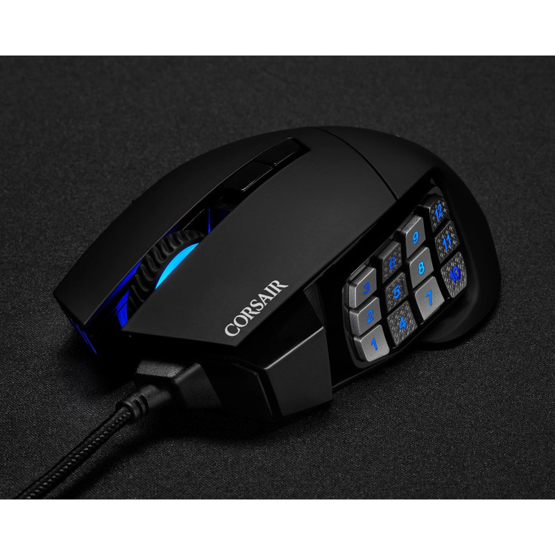 Corsair | Gaming Mouse | SCIMITAR ELITE RGB | Gaming Mouse | Wireless Gaming Mouse | Optical | Black | Yes