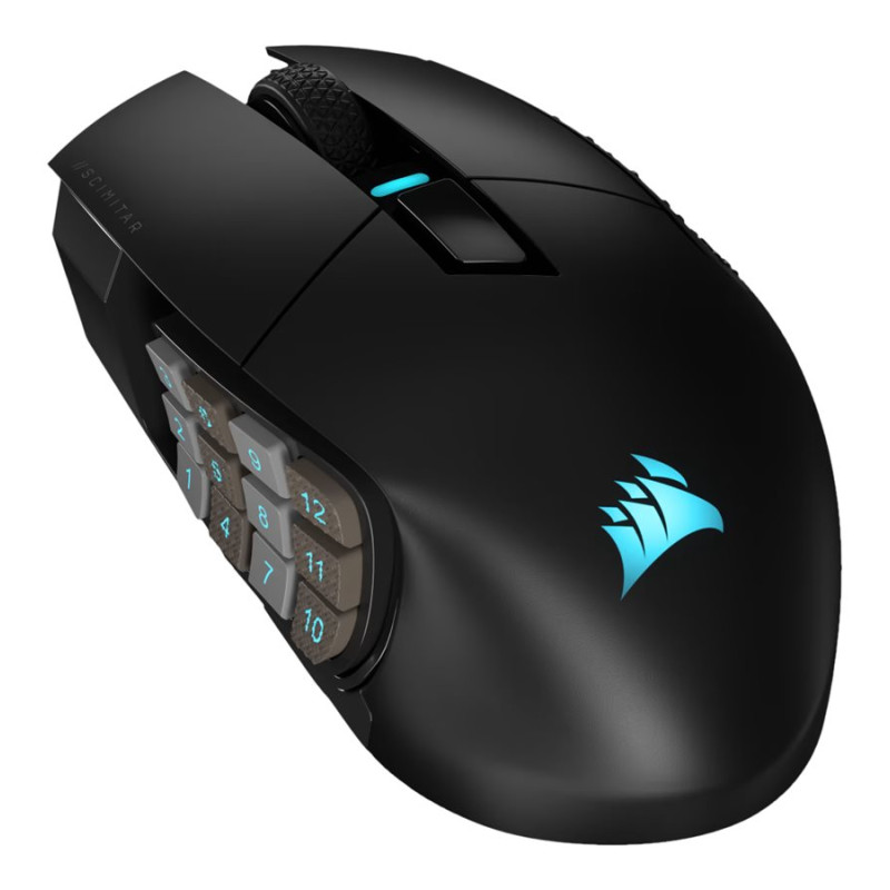 Corsair | Gaming Mouse | SCIMITAR ELITE RGB | Gaming Mouse | Wireless Gaming Mouse | Optical | Black | Yes