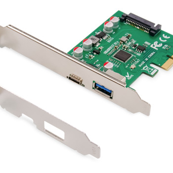 Digitus | PCIe karte, USB-C 3.1 Gen 2, 10Gbps, USB-A 3.1 | DS-30225