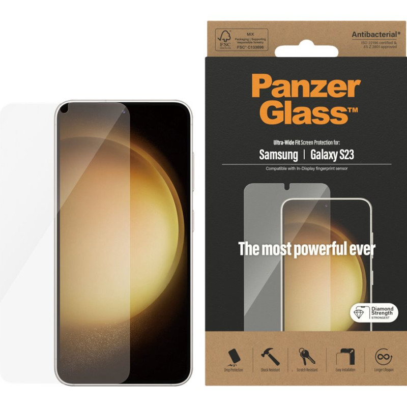 PanzerGlass Samsung Galaxy S23, Ultra-Wide Fit AB | PanzerGlass