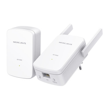Mercusys | AV1000 Gigabit Powerline Wi-Fi komplekts | MP510 KIT | 1000 Mbit/s | Ethernet LAN (RJ-45) pieslēgvietas 1 | 802.11n