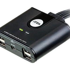 Aten 4-Portu USB 2.0 perifērijas koplietošanas ierīce | Aten | 4 x 4 USB 2.0 perifērijas koplietošanas slēdzis