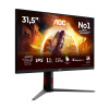AOC U32G4U | 32" | Fast IPS | UHD | 16:9 | 160 Hz | 1 ms | 3840 x 2160 pikseļi | 450 cd/m² | HDMI porti 2 | Melns