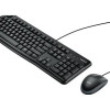 Logitech | Desktop MK120 | Wired keyboard | USB | Mouse included | US | Black