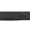 Logitech | Desktop MK120 | Wired keyboard | USB | Mouse included | US | Black