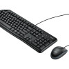Logitech | Desktop MK120 | Wired keyboard | USB | Mouse included | US | Black