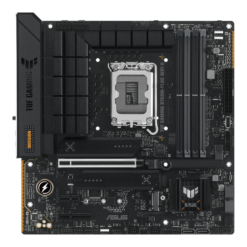 Asus | Processor family Intel B760 | Processor socket 1 x LGA1700 Socket | 4 DIMM slots - DDR5, non-ECC, on-die ECC, unbuffered | Supported hard disk drive interfaces SATA-600 (RAID), 3 x M.2 | Number of SATA connectors 4