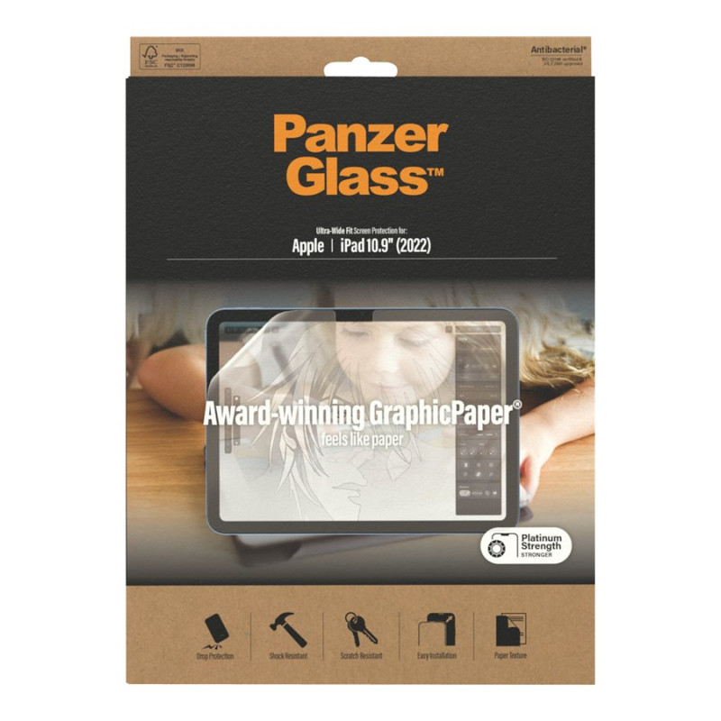 PanzerGlass | Graphicpaper | Screen protector | iPad 10.9" (2022) | Transparent