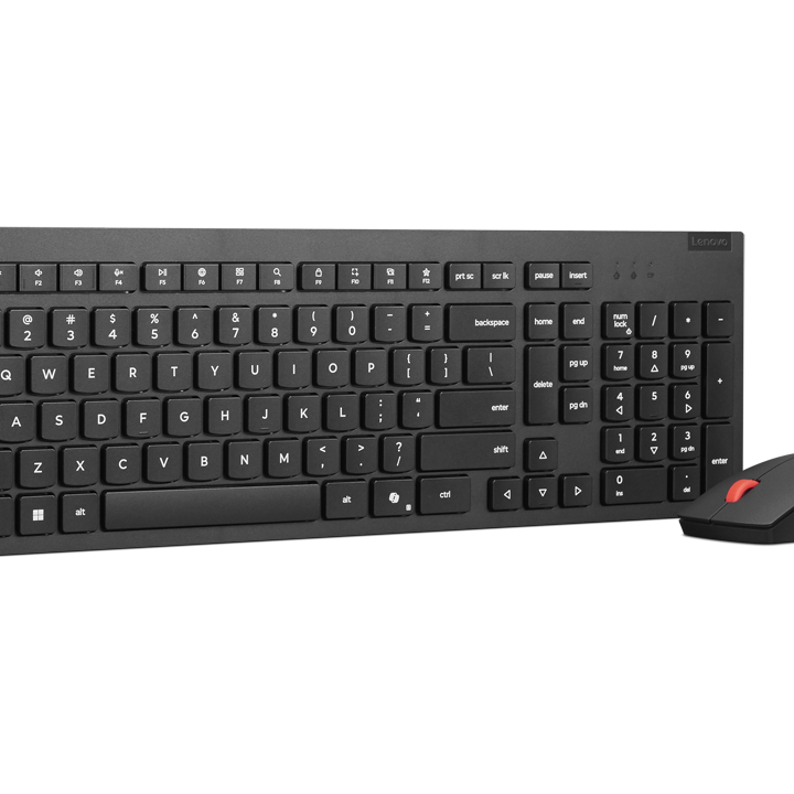 Lenovo Essential Wireless Combo Keyboard & Mouse Gen2 | Tastatūra un pele komplekts | Bezvadu | Pele iekļauta | Igaunietis | Melna