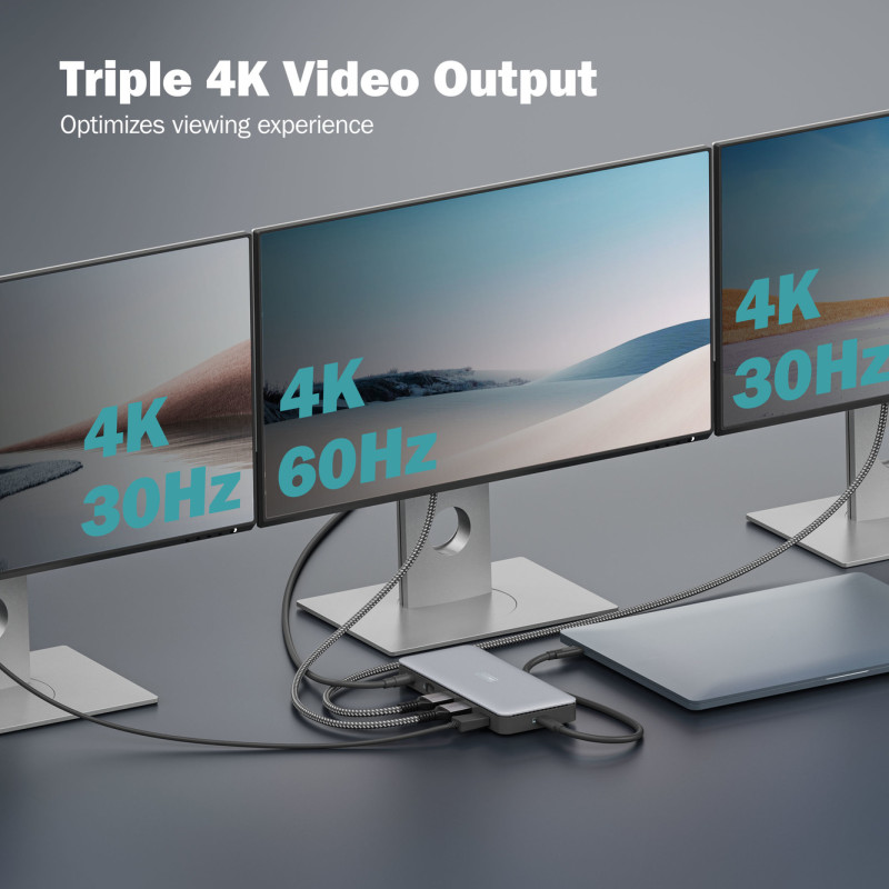 Digitus USB-C dokstacija, 11 porti | DA-70917 | HDMI portu skaits 2 | Ethernet LAN